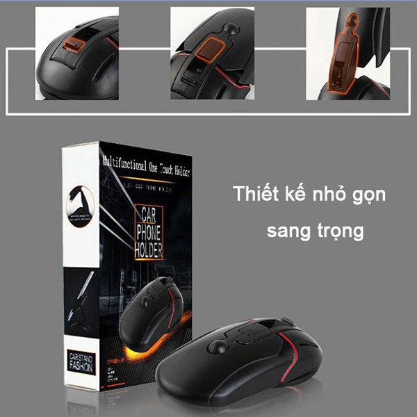 Giá Đỡ Điện Thoại Hình Chuột Gấp Gọn Gắn Taplo Kính Xe Hơi Ô Tô Bàn Làm Việc | BigBuy360 - bigbuy360.vn