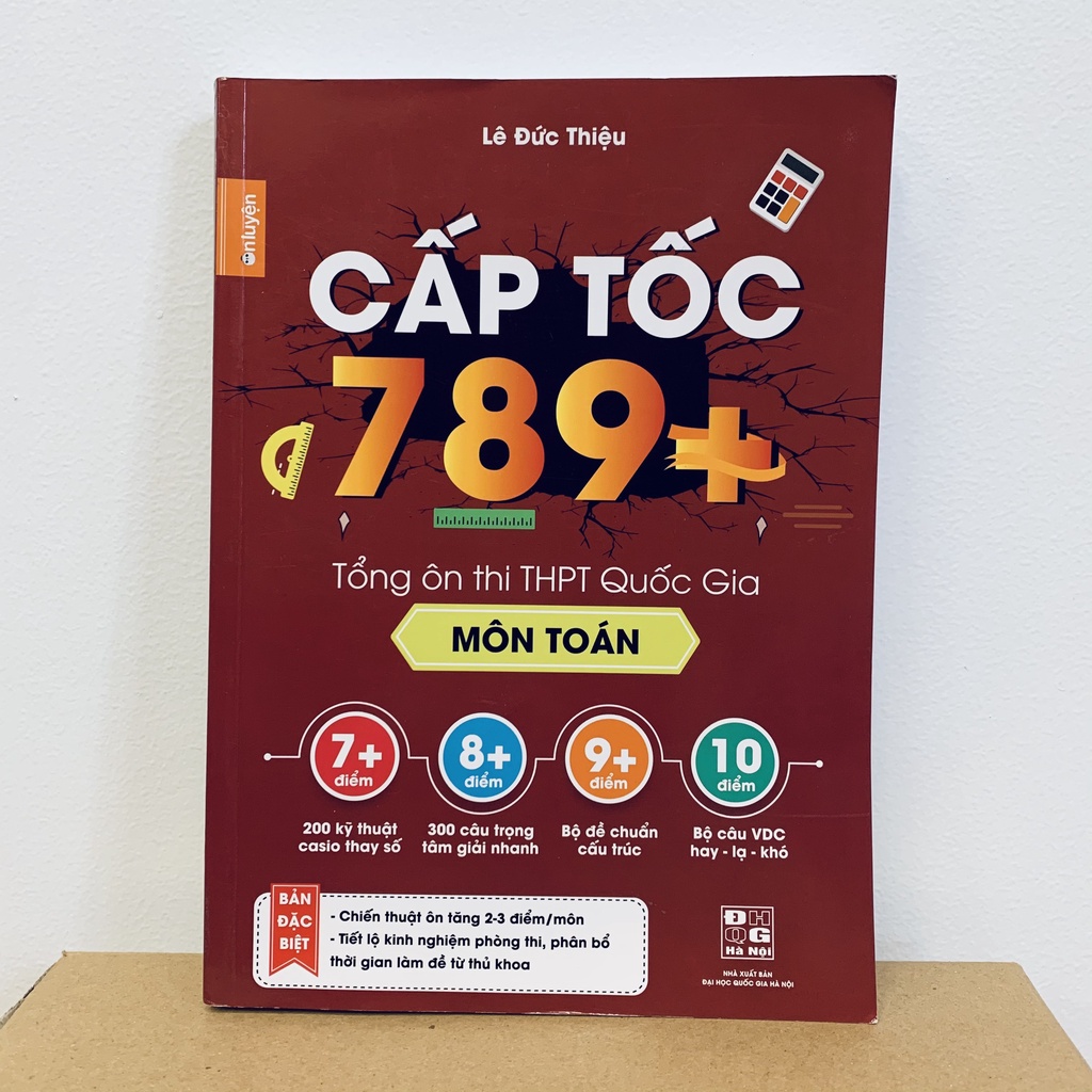 Sách Cấp tốc 789+ môn Toán bản cũ, dùng ôn thi tốt nghiệp THPT