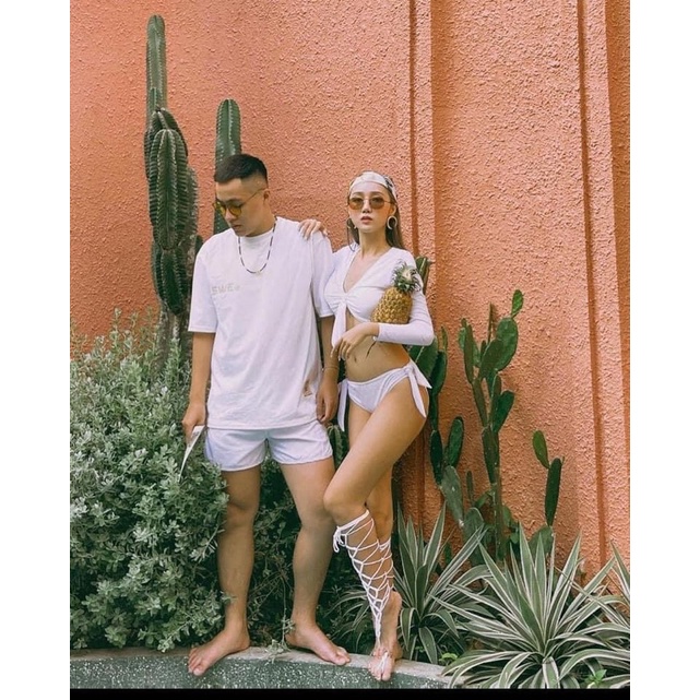 [BIKINI TAY DÀI 2022] Bikini Đồ bơi nữ 2 mảnh ÁO TAY DÀI mix quần chip nơ to sexy nhiều màu