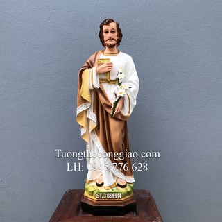 Tượng Thánh Giuse Công Nhân (Giuse Thợ) 60cm