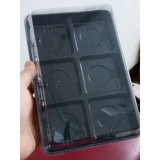 set 10 khay đen 6 bánh 75g