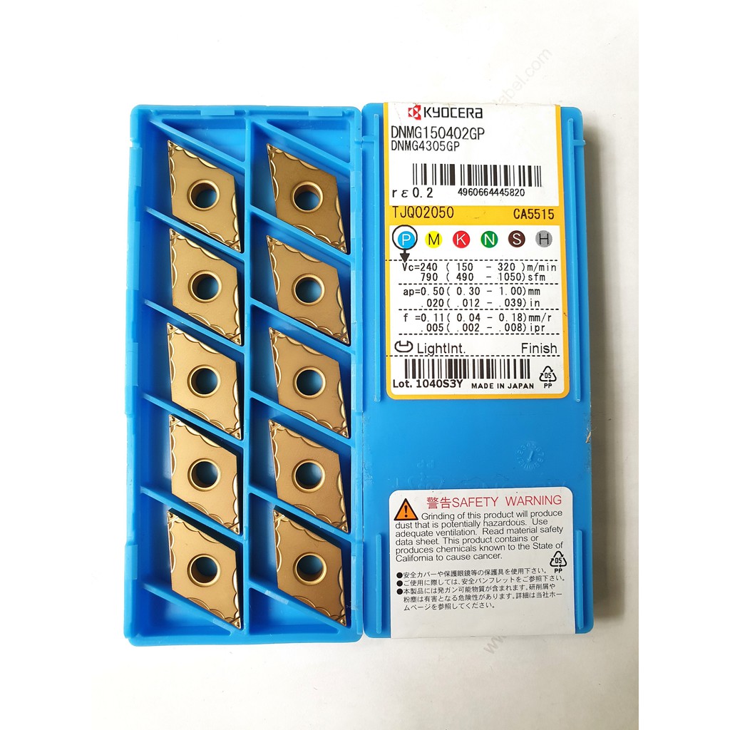 MẢNH CHÍP DN15 - R02 , R04 , R08 KYOCERA CHUYÊN THÉP