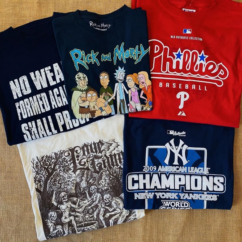 Áo Phông Mỹ 2hand, Áo Thun Unisex Nam Nữ Secondhand Chọn Mẫu Qua Ảnh Hàng Tuyển Chọn Giá Rẻ