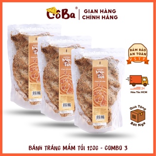 Bánh Tráng Nướng Mắm Tỏi 120 g [COMBO 3] 120G Đồ Ăn Vặt SỊN SÒ Thơm Ngon Đậm Vị Giá Rẻ Nhất HOT