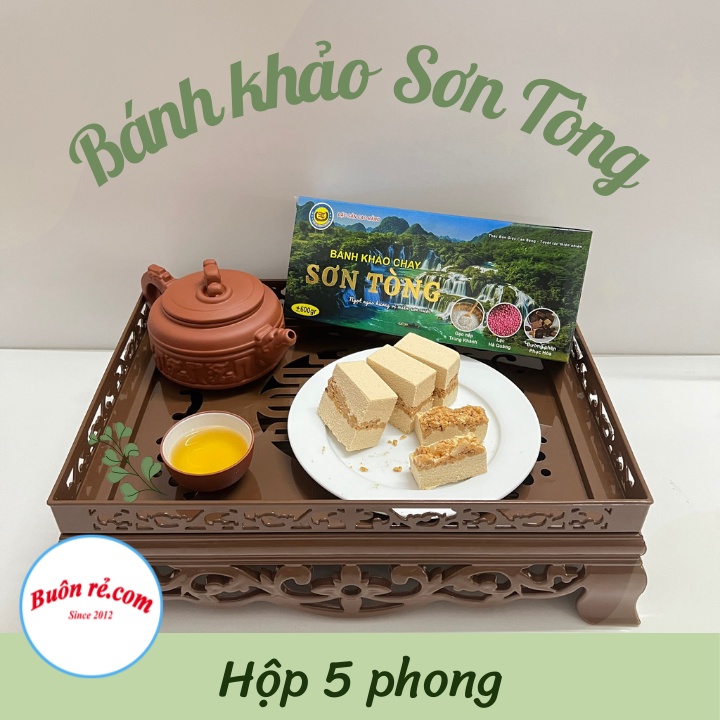 Hộp 5 Phong Bánh Khảo CHAY Sơn Tòng - Nhân lạc thơm ngon đậm đà đặc sản Cao bằng Br 00025
