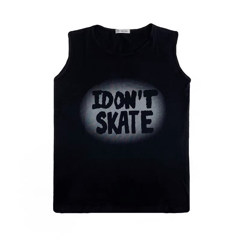 Jiashucheng Áo Thun Sát Nách Thể Thao Dáng Rộng Phong Cách Harajuku Thời Trang Mùa Hè Cho Nam Và Nữ