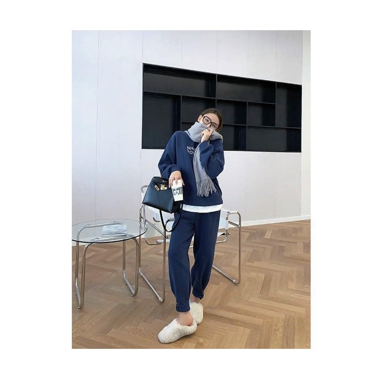 bộ nỉ nữ lót bông