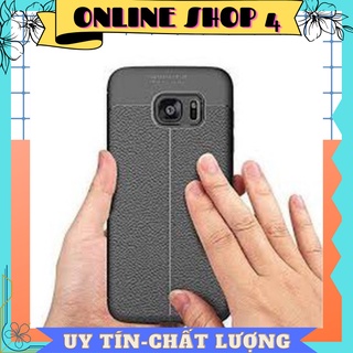 Ốp lưng samsung s7 edge dẻo giả da đen đẹp