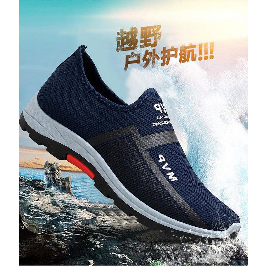 Giày sneaker thể thao nam chất liệu thoáng khí thấm hút mồ hôi thích hợp tập luyện thể thao ZOQI-168-OXUI8