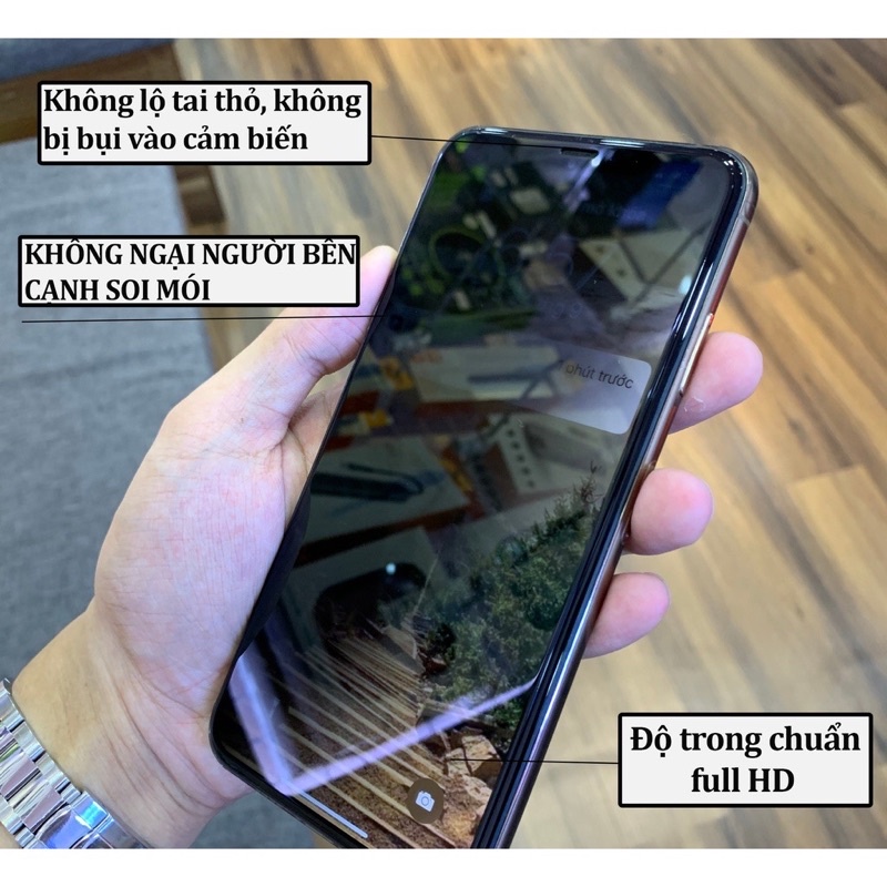 Kính Cường Lực Chống Nhìn Trộm KINGKONG Full Màn Hình Cho iPhone | Hạn Chế Bám Vân Tay | Chính Hãng WK