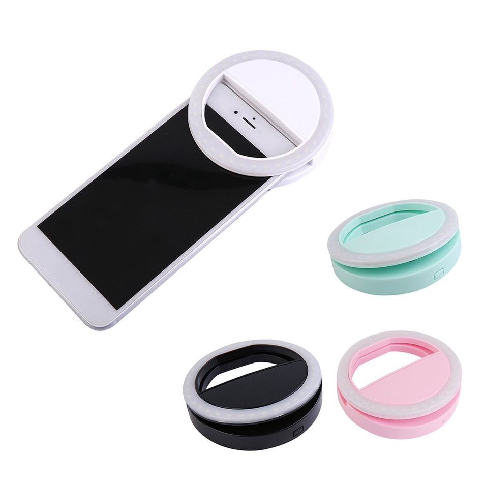 Đèn selfie Ring light cho điện thoại sạc điện TẶNG KÈM DÂY SẠC