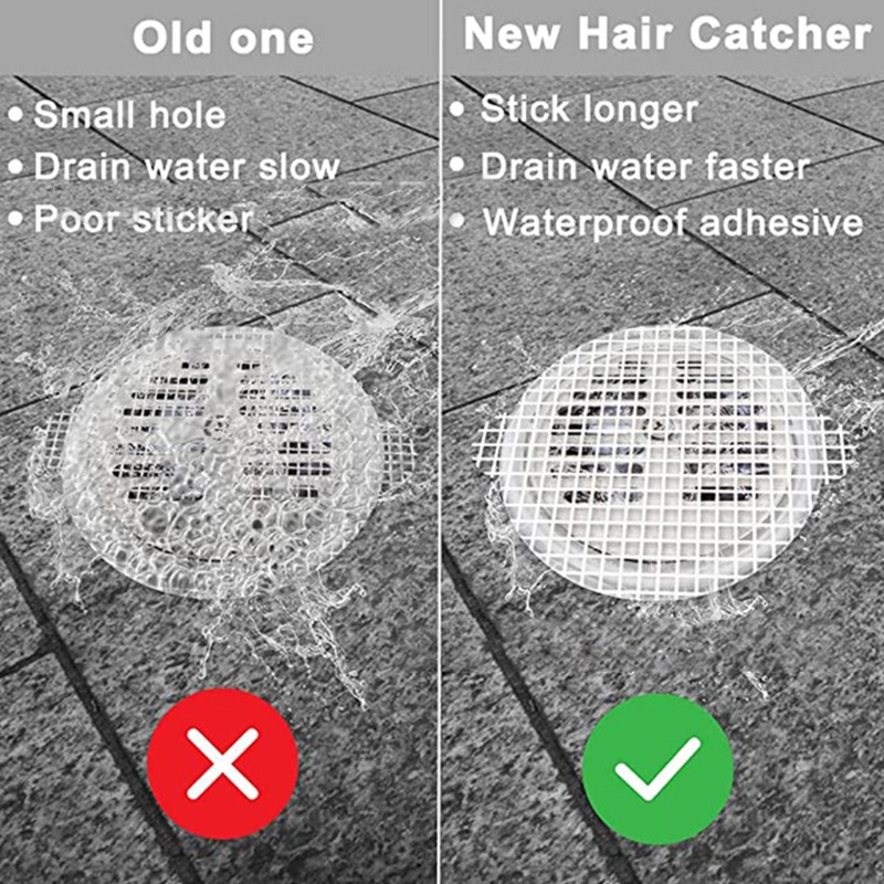 Set 25 Miếng Lưới Lọc Rác Cho Bồn Rửa Nhà Tắm Sử Dụng Một Lần Tiện Lợi