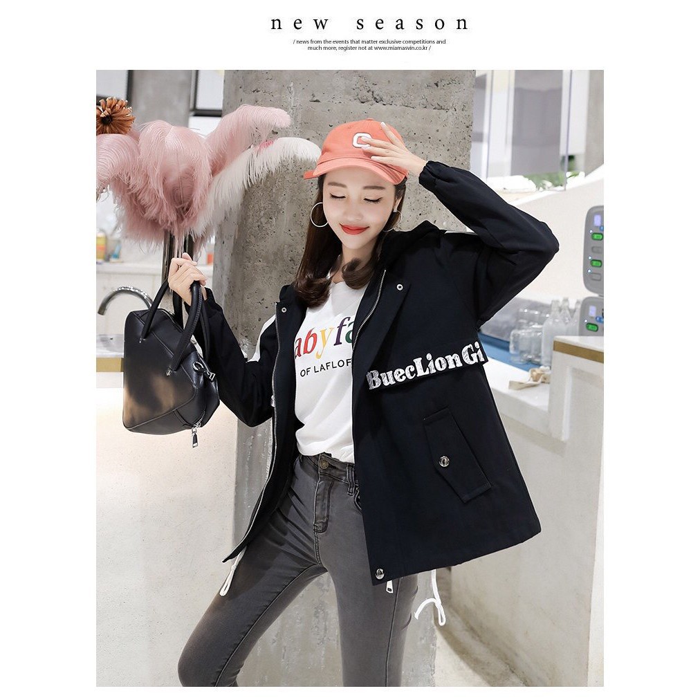 [S04] Áo khoác dù nữ 2 lớp in chữ LionGirl xinh xinh - M043 | BigBuy360 - bigbuy360.vn