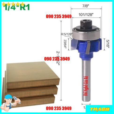 Mũi gọt cạnh chỉ - Dao gọt chỉ nhựa dán cạnh cho máy phay gỗ cầm tay QE035