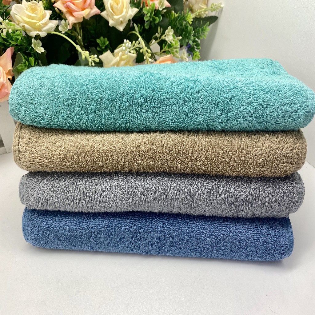 [Combo 4 khăn măt cotton] Khăn mặt 100% cotton xuất nhật,dầy xốp, thấm hút cực tốt, không phai màu.