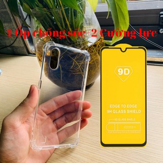 [COMBO A01] ỐP+CƯỜNG LỰC - Ốp lưng chống sốc + Kính cường lực 9D Samsung A01