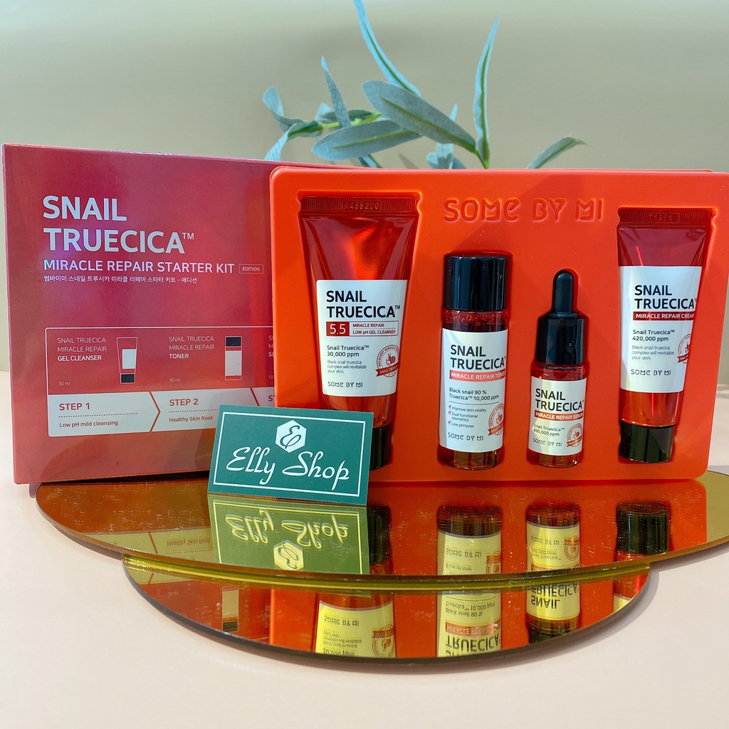 Bộ Dưỡng Da Some By mi Snail Truecica Miracle Repair Starter Kit (4 PCS)