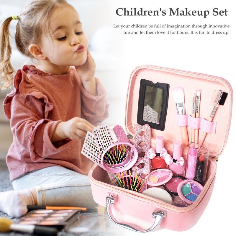 QUÀ NOEL CHO BÉ- HÀNG SẴN -  - VALI ĐỒ CHƠI TRANG ĐIỂM CHO BÉ - HỘP TRANG ĐIỂM VALI MAKEUP AN TOÀN