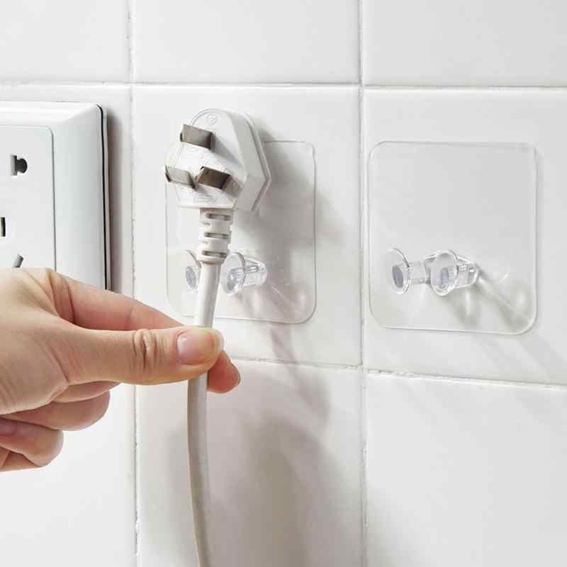Combo 10 Móc Dán Tường Siêu Dính Trong Suốt Chịu Lực Tốt Treo Tường Chắc Chắn