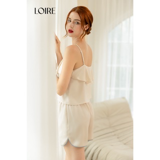 Bộ Đồ Ngủ Lụa 2 Dây 2 Tầng Sóng Lụa Loirechic BDN51