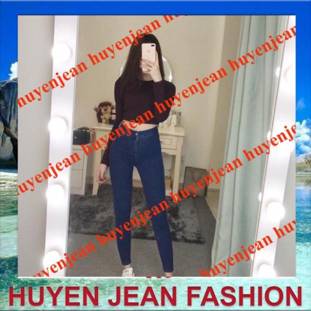 quần jean cạp cao co dãn tôn dáng