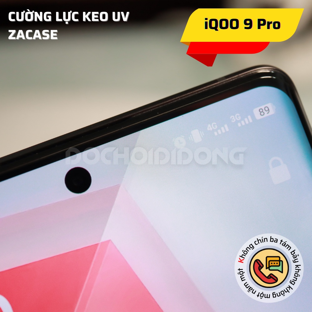 Miếng dán cường lực Vivo IQOO 9 PRO Zacase keo UV cao cấp