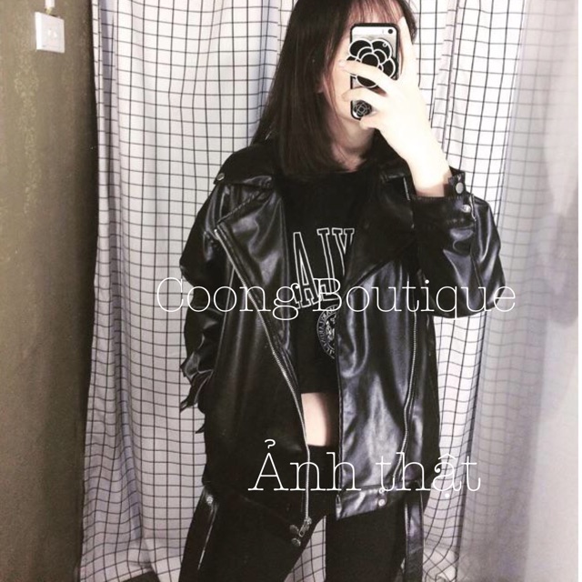 Áo khoác da 2 lớp style Hàn Quốc | Leather Jacket