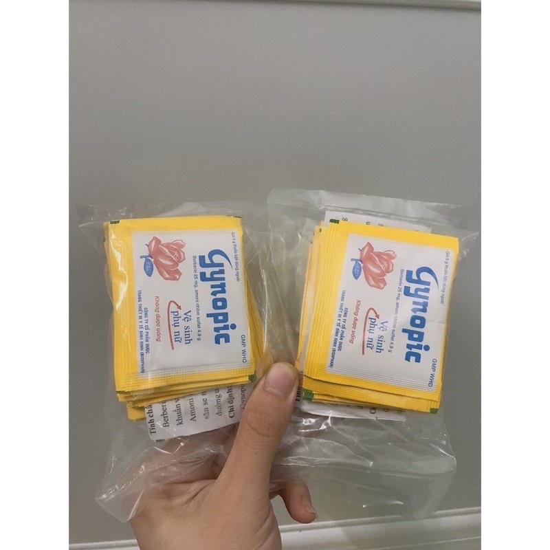 10 Gói rửa vệ sinh Gynopic- 1 túi/10gói