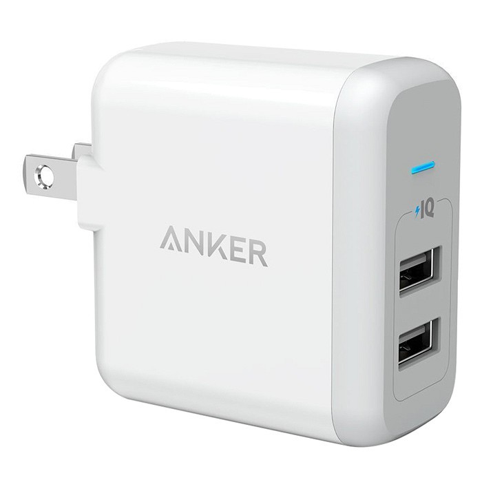 Adapter Sạc Anker PowerPort 2 Cổng USB 24W - A2141