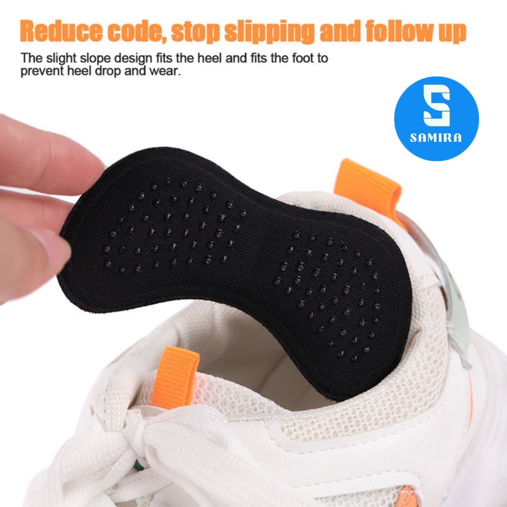 Cặp miếng lót gót giày bảo vệ gót chân 4d giảm đau giảm size chống tuột nam nữ có hạt matxa SA24