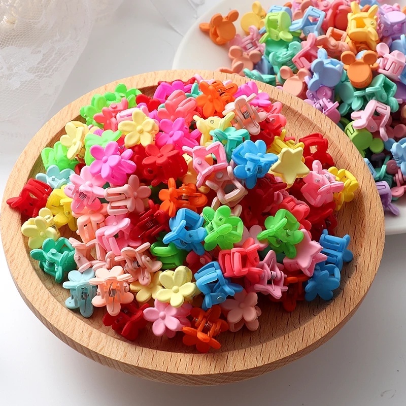 Set 50 kẹp tóc màu sắc ngọt ngào phong cách Hàn Quốc cho nữ