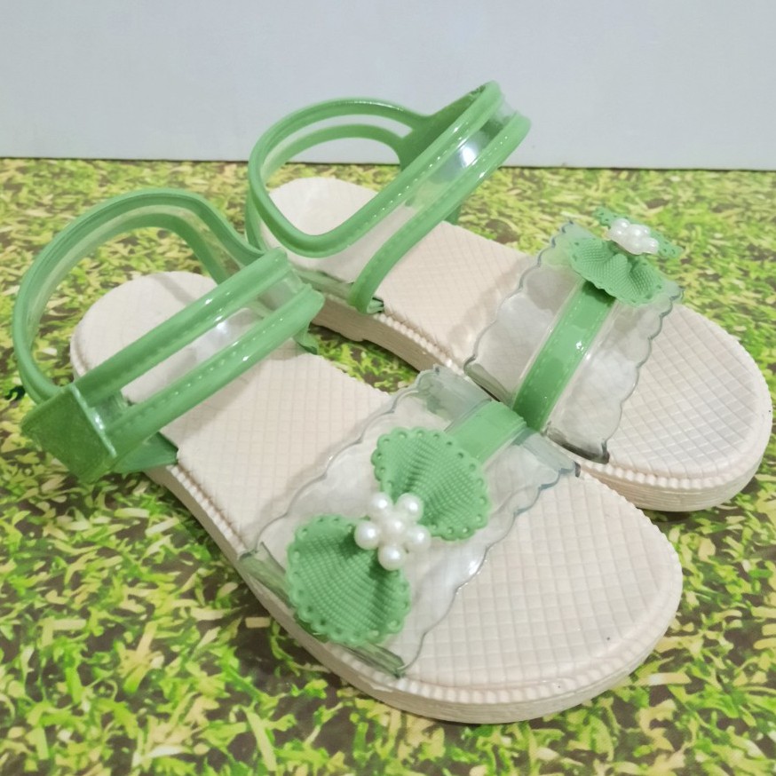 SANDAL NƠ HOA NGỌC SIÊU MỀM BÉ GÁI