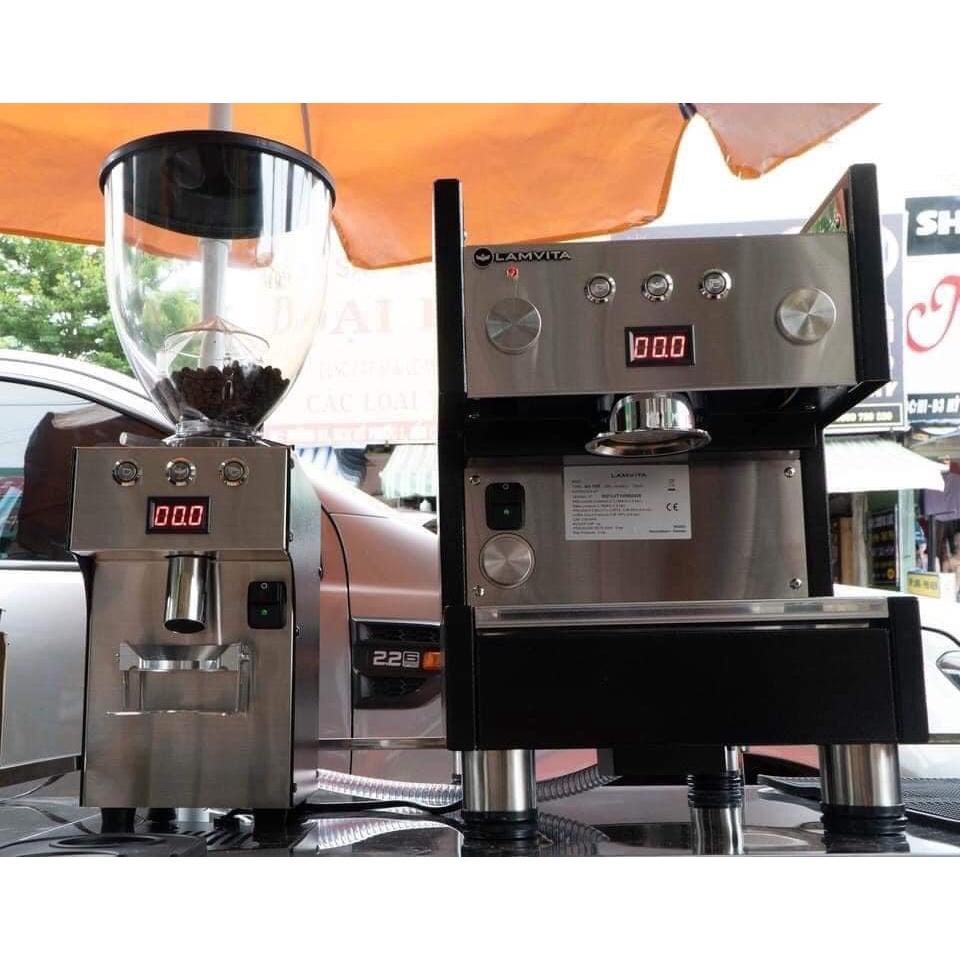 Bộ máy pha và máy xay Lamvita pha cà phê giá cực ưu đãi