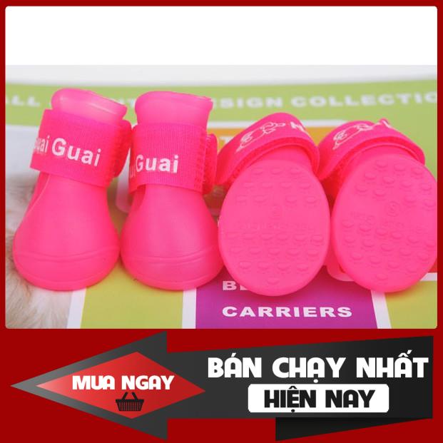 GIẦY ỦNG CAO SU ĐI MƯA CHO CHÓ MÈO 0
