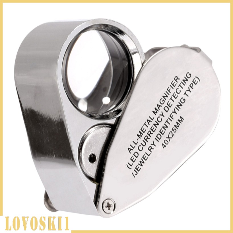 Kính Lúp Mini 40X - 25mm Lovoski1 Có Đèn LED Tiện Dụng