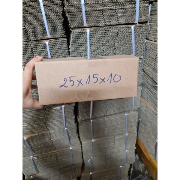 Hộp Carton Giá Rẻ ❤ GIÁ RẺ NHẤT ❤ [25x15x10] Thùng Hộp Carton Đóng Gói Hàng , phụ kiện du lịch