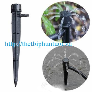 Cây cắm tưới gốc 8 tia điều chỉnh lưu lượng và bán kính