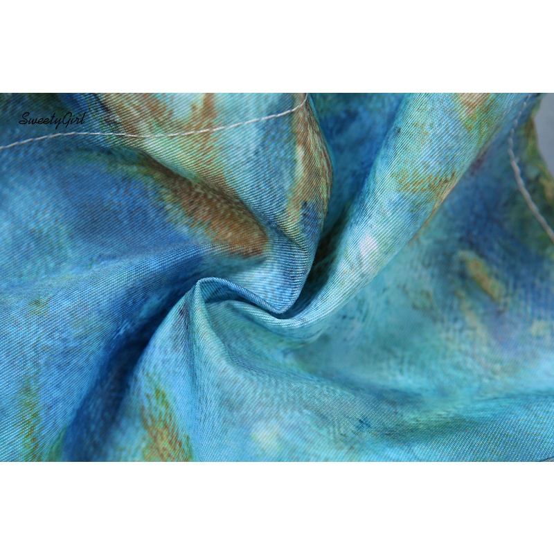 Áo Tank Top Cổ Tròn Thắt Nơ In Họa Tiết Nhiều Màu Sắc Thời Trang 2022 Quyến Rũ Cho Nữ