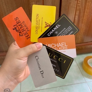 Thẻ card nhựa các hãng thời trang thẻ bill các hãng