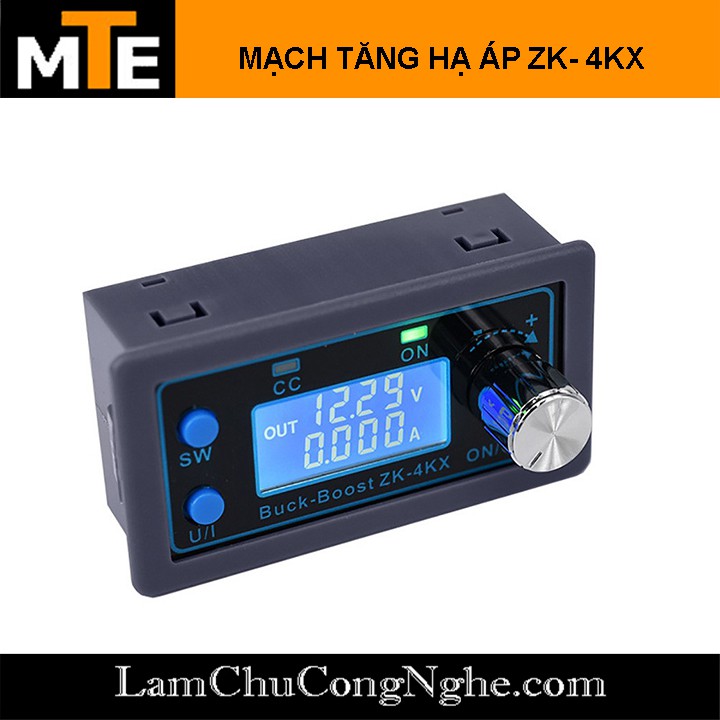 Mạch tăng áp hạ áp buck boost Tự Điều Chỉnh 0.5-30V 4A ZK-4KX