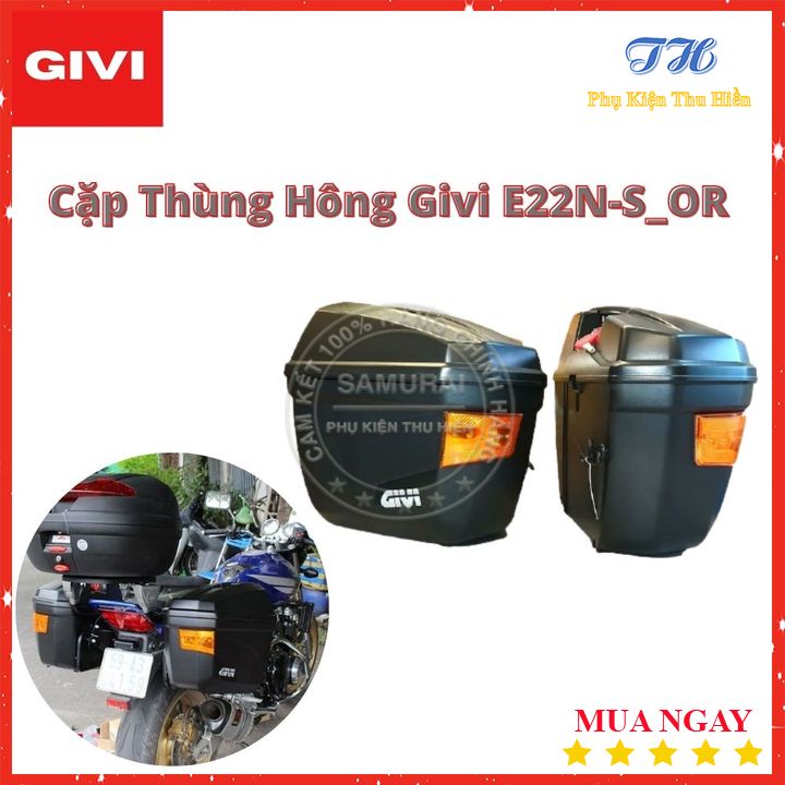 Cặp Thùng Hông Givi E22N-S_OR Chính Hãng Bảo Hành 2 Năm