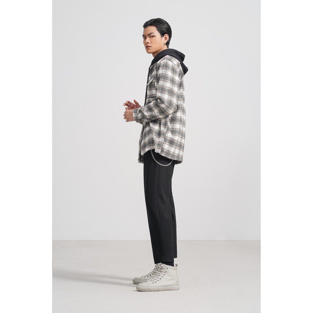 Áo Sơ Mi Dài Tay Nam HIGHWAY MENSWEAR Keaton Shirt Trắng Ghi | BigBuy360 - bigbuy360.vn