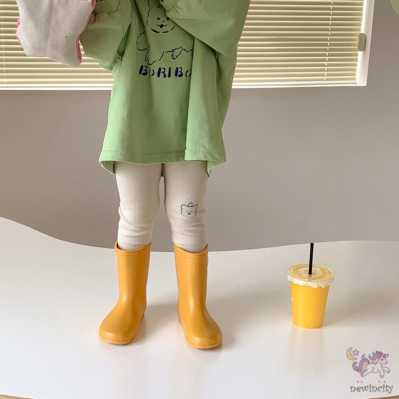 Quần Legging In Họa Tiết Hoạt Hình Phong Cách Hàn Quốc Cho Bé Gái