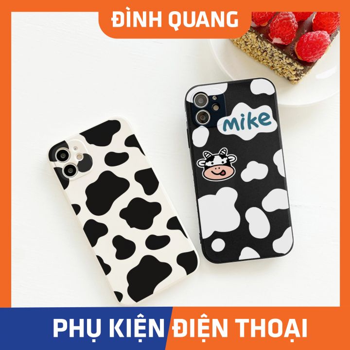 Ốp Lưng Iphone - Ốp Iphone Vuông Bò Mike BVC 6/6plus/6splus/7/7plus/8/8plus/x/xr/xs/11/12/pro/max/plus/promax - ĐQ Store