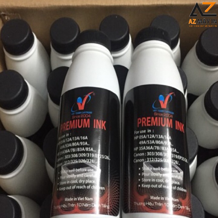 Mực Nạp máy in Canon 2900  siêu đậm dùng cho máy in Canon 2900, 3300, 6650, ... Hp 1020, P2035, Pro 400,  P1320