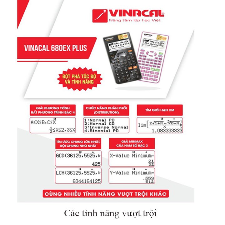 Máy tính Vinacal 680EX Plus chính hãng