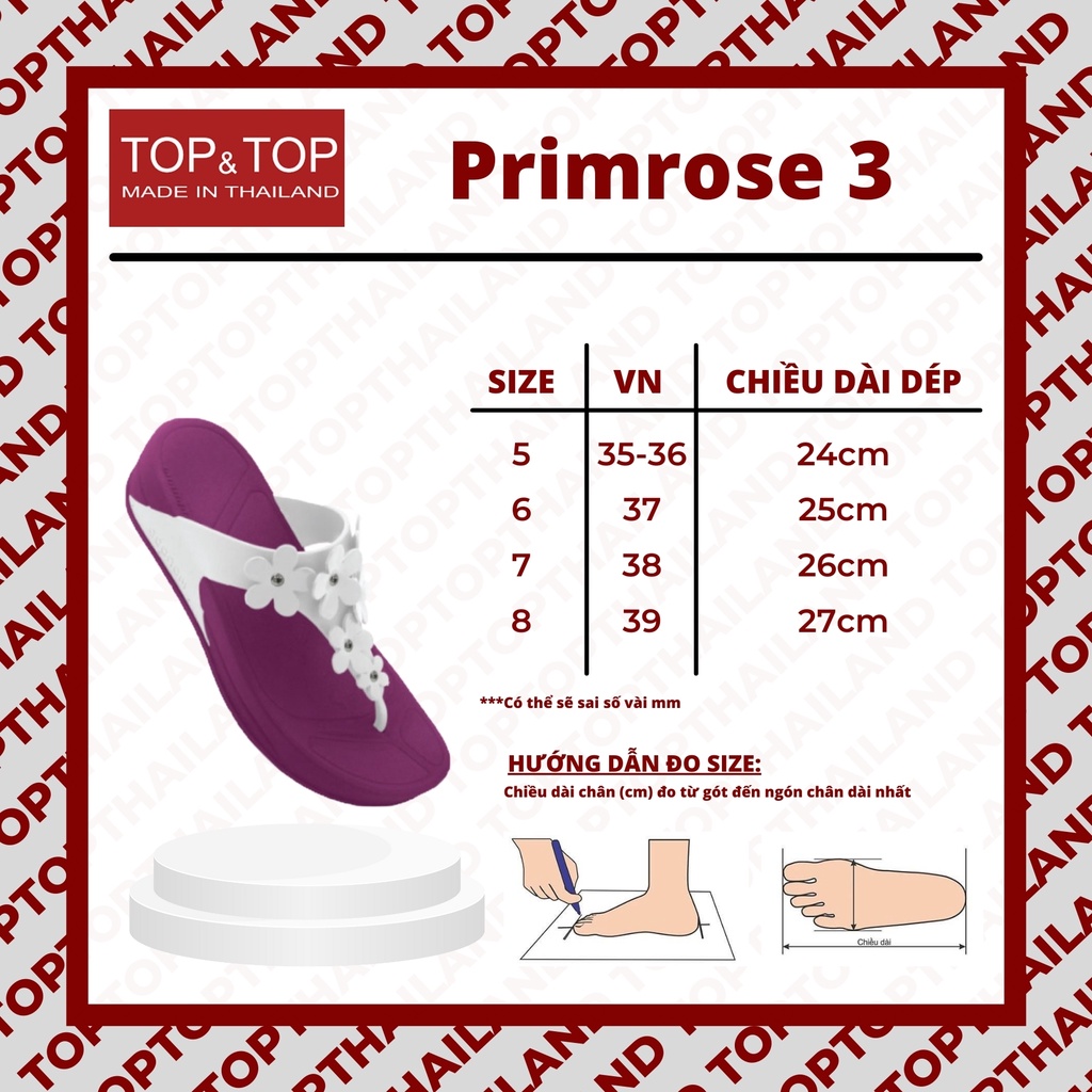 Dép Xỏ Ngón Thời Trang Nữ Đế Cao 3cm MONOBO Primrose 3