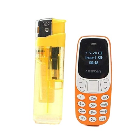 [free ship]Điện thoại mini  siêu nhỏ 2 sim, 1 thẻ nhớ cực dễ thương