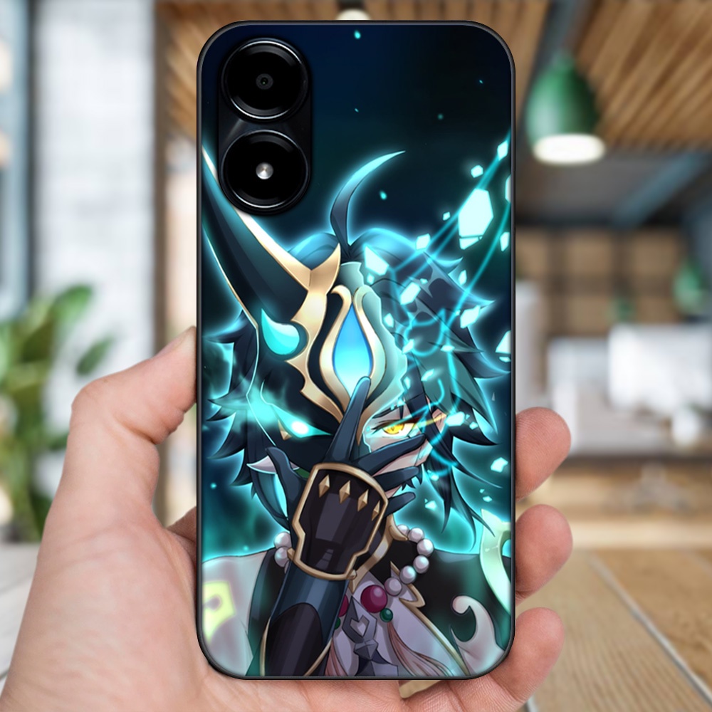 Ốp lưng Vivo Y02s viền đen in hình Xiao Genshin Impact