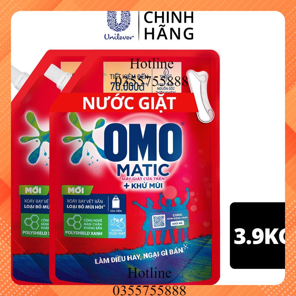Nước giặt OMO Matic cửa trên Túi 3.9 kg